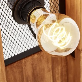 Brilliant - Lampada da terra CALANDRA 4xE27/42W/230V in pino