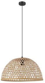 Lampadario Natura Claverdon nero rattan E27 EGLO