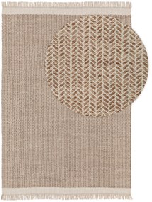 benuta Pure Tappeto di lana Kim Beige 160x230 cm - Tappeto fibra naturale