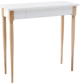 Tavolo da lavoro bianco Mamo, larghezza 65 cm - Ragaba