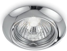 Gfa010- faretto da incasso in metallo colore cromo 1 luce attacco g...