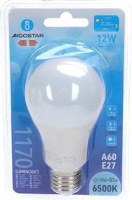 Lampadina LED con sensore crepuscolare A60 E27/12W/230V 6500K - Aigostar