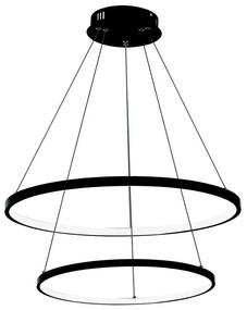 Lampadario LED a sospensione con filo LED/37W/230V 3000K nero