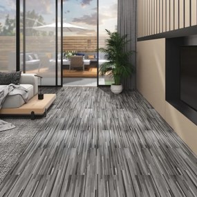 Listoni Pavimenti Non Autoadesivi Pvc 5,26m² 2mm Grigio A Righe /