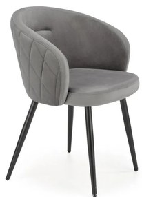 Sedia da pranzo CALMURE grigia