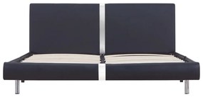 Giroletto nero in similpelle 120x200 cm