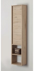 Pensile Portaoggetti 150 Cm Un'Anta Con Vano a Giorno Feridras "Shelf" Rovere Di Bordeaux