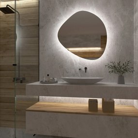 Specchio asimmetrico con luce LED G5