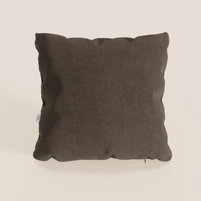 Honey cuscino disponibile in diversi colori realizzato in tessuto simil cotone impermeabile T13 marrone