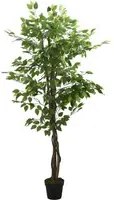 Albero di Ficus Artificiale 378 Foglie 80 cm Verde 359015