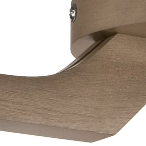 Lampadario a soffitto ADRIANO 3xE27/60W/230V faggio