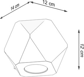 Lampada da parete di colore naturale in legno massiccio Vige – Sollux
