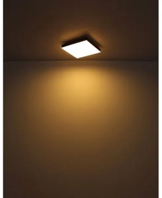 Globo 41594D1 - Plafoniera LED DORO LED/18W/230V 30x30 cm nero