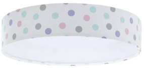 Plafoniera LED GALAXY KIDS 24W/230V con pois colorati
