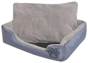 Cuccia per Cani con Cuscino Imbottito Taglia XXL Grigio