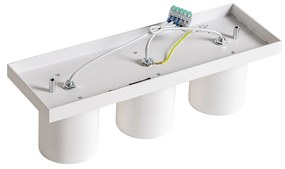 Faretto da soffitto moderno bianco 3 luci - Tubo