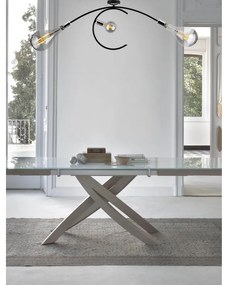 Plafoniera design Betty 3 x E27 cromo 83 cm x 39 cm