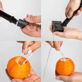 Catena LED solare 10xLED/1,2V 3,7m IP44 multicolore