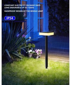 Immax NEO 07911L - Lampada solare LED RGB dimmerabile 1W/5V quadrato IP54 Tuya