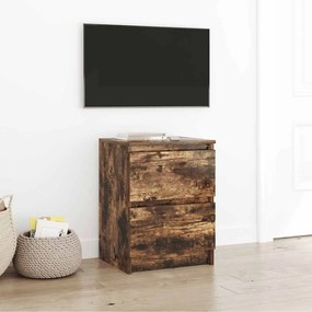 Mobile Tv Rovere Fumo 40x35x54 Cm İn Legno Multistrato /