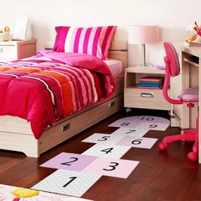 Adesivo per bambini in vinile Hopscotch Girly - Ambiance