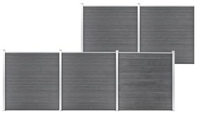 Pannello Di Recinzione İn Wpc 872x186 Cm Grigio /