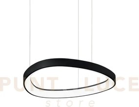 Gemini sospensione led 36 w on-off 4350 lm 4000 k nera 42,5cm