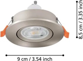 Eglo 902258 - Faretto LED da incasso BARRANCO 1xGU10/4,5W/230V cromato