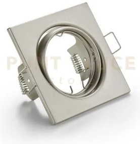 Jura faretto da incasso quadrato orientabile acciaio 8x8cm attacco ...