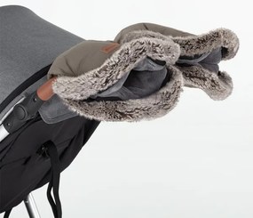 PETITE&amp;MARS - SET Coprigambe per bambini 4in1 ARCTIC + stroller mano muffs Mocha Mousse