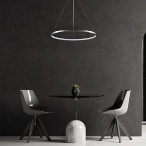 Lampadario LED a sospensione con filo LEA LED/20W/230V 4000K diametro 50 cm cromo opaco