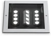 Faretto Ad Incasso Contemporaneo Taurus Metallo Grigio Led 20W 3000K Ip67