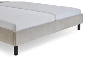 Letto matrimoniale imbottito beige rete non inclusa 180x200 cm Joker – Meise Möbel
