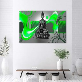 Quadro su tela, Buddha figura astratta  Dimensioni 120x80