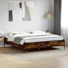 Giroletto rovere fumo 180x200 cm in legno multistrato metallo