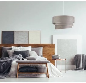 Duolla - Lampadario a sospensione con filo DEVON 1xE27/40W/230V diametro 45 cm grigio