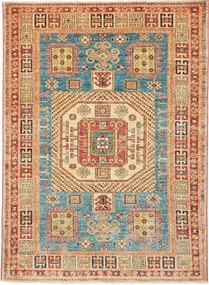 Kazak Tappeto 190x140 Blu (Pakistan) Annodato A Mano