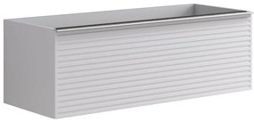 Mobile da bagno sotto lavabo Pixel stripes bianco laccato opaco L 120 x H 40 x P 45.5 cm 1 cassetto, lavabo non incluso