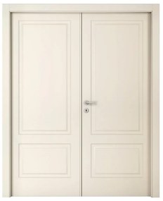 Porta doppia anta battente Twin beige L 140 x H 210 cm destra