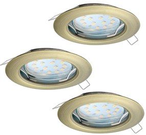 Eglo 94238 - SET 3pz Lampada LED da incasso PENETO 3xGU10-LED/3W/230V