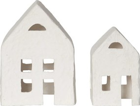 Decorazione luminosa natalizia bianca 2 pezzi Plain - Star Trading