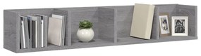 Mensola a muro cd grigio sonoma 100x18x18 cm legno multistrato