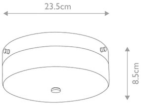 Elstead TAMAR-F-M-PG-Plafoniera LED da bagno TAMAR 1xGX53/5,7W/230V IP44