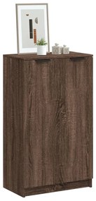 Scarpiera Rovere Marrone 59x35x100 Cm İn Legno Multistrato /