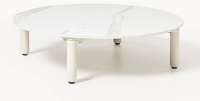 Tavolino rotondo da giardino effetto marmo Sienna Ø 80 cm