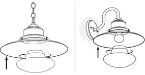 Redo 90094 - Paralume di ricambio per lampadario e per lampada ELIO, bianco