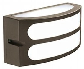 Applique Esterno Moderna Squba Alluminio E Materie Plastiche Caffè 1 Luce E27