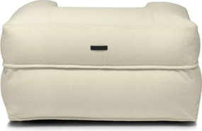 Puof a sacco grigio chiaro con rivestimento in bouclé MooG – SLOWDOWN