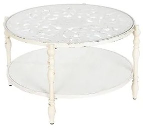 Tavolino da Caffè Home ESPRIT Cristallo Abete 80,5 x 80,5 x 49 cm