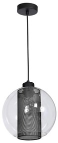 Lampadario FUNA 1xE27/60W/230V nero